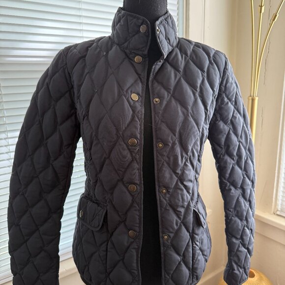 eddie bauer down blazer puffer tailored jacket black small - Picture 1 of 5